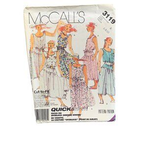 McCalls Pattern 3119 Quick Easy Dresses Sizes 6-8-10 - uncut